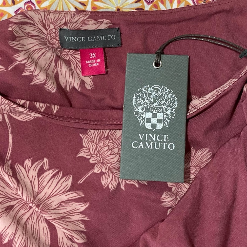 Vince Camuto Dusty Rose Asymmetrical Maxi Dress | Size 3X - Picture 14 of 14